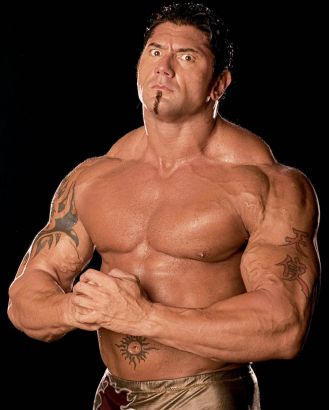 Dave Batista Arm Kanji Tattoo 